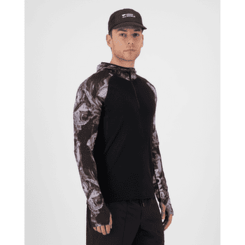 T-shirt a manches longues Mons Royale Temple Merino Long Sleeve Hood Men Rock Camo/Black