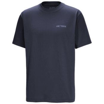 T-shirt a manches courtes Arcteryx Kragg SL Cotton Blurred Bird SS Men Black Sapphire