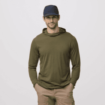 Sweat-shirt Fjällräven ABISKO WOOL HOODIE MEN Laurel Green
