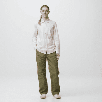 Chemises a manches longues Fjällräven ÖVIK LITE FLANNEL SHIRT WOMEN Lavender Mist-Eggshell