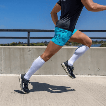 Chaussettes Injinji Compression Over The Calf GRAY