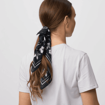 Bandeau Fjällräven FJÄLLBLOMSTER BANDANA Dark Navy