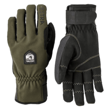 Gants Hestra Ergo Grip Wool Touring - 5 finger Dark forest / Black