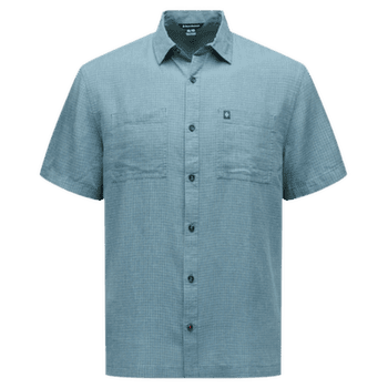Chemises a manches courtes Black Diamond Scenic Route SS Shirt Men Midnight Blue-Glacier