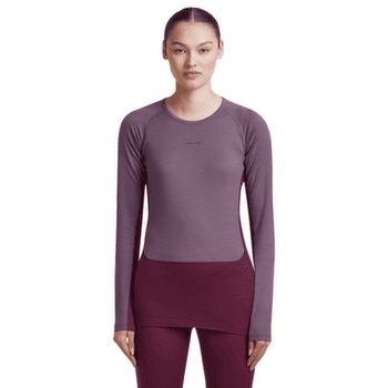 T-shirt a manches longues Icebreaker Merino 200 ZoneKnit™ LS Crewe Women DK BERRY/GREY PLUM/CB