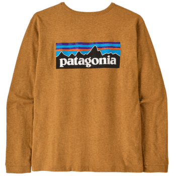 T-shirt a manches longues Patagonia Long-Sleeved P-6 Logo Women Dried Mango