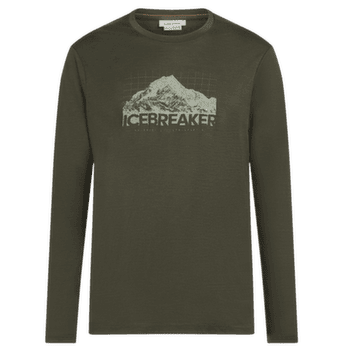 T-shirt a manches longues Icebreaker Merino 150 Tech Lite LS Tee Aoraki Explorer Men DK LODEN