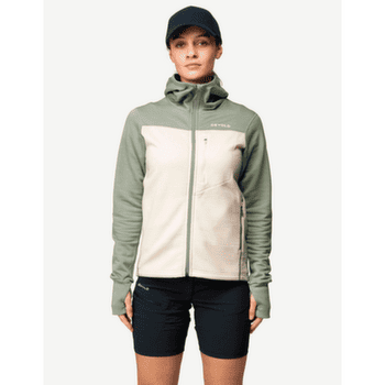 Sweat-shirt Devold Explorer Merino Hooded Jacket Women 402A FOG/RAW WHITE