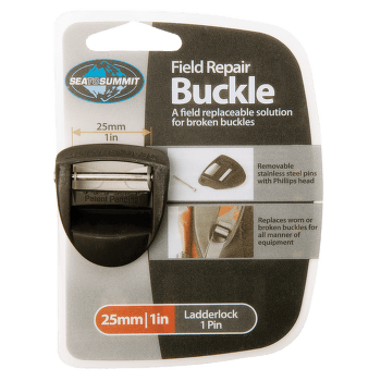 Boucle Sea to Summit Ladderlock 1 Pin 25 mm Black
