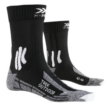 Chaussettes X-Bionic Trek Outdoor Socks Opal Black/Dolomite Grey Melange