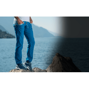 Pantalons La Sportiva MANTRA PANT Women Black/Hibiscus