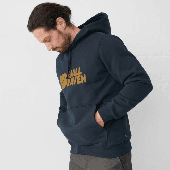 Sweat-shirt Fjällräven Fjällräven Logo Hoodie Men Dark Navy