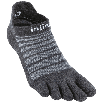 Chaussettes Injinji Run Lightweight No-Show Wool SLATE
