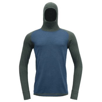 T-shirt a manches longues Devold Kvitegga Merino 230 Hoodie Men 427C WOODS/BLUE