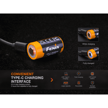 Batterie Fenix RCR123A 800 mAh USB-C Li-ion