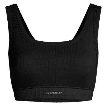 Brassiere Icebreaker Merino Blend Rib Lotus Bra Women BLACK