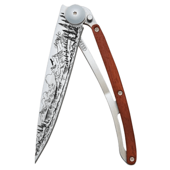 Couteau Deejo Mountain 37g, Coral Wood
