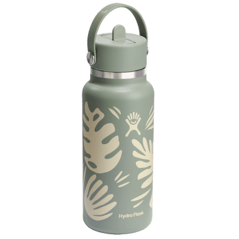 Thermos Hydro Flask 32 OZ WIDE FLEX STRAW CAP 377P Botanical Bliss Agave