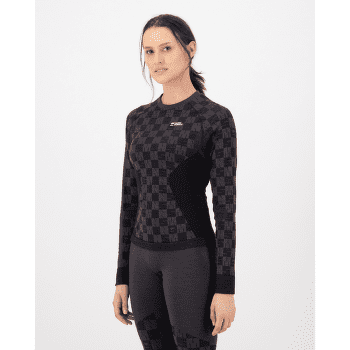T-shirt a manches longues Mons Royale Ascender Merino Seamless Long Sleeve Women Mauve / Black