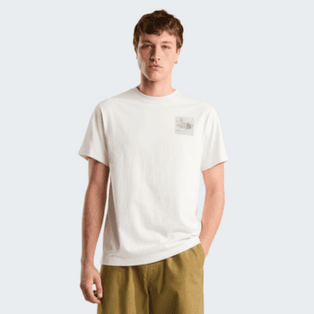 T-shirt a manches courtes The North Face Mountain Escape Relaxed Short Sleeve Tee - Graphic Men WHITE DUNE