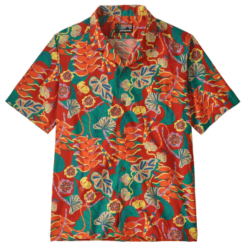 Chemises a manches courtes Patagonia Tidal Threads Camp Shirt Men Tropiclimb: Hot Ember