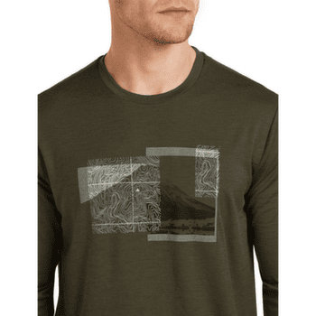 T-shirt a manches longues Icebreaker Merino 150 Tech Lite LS Tee Peak Balance Men DK LODEN