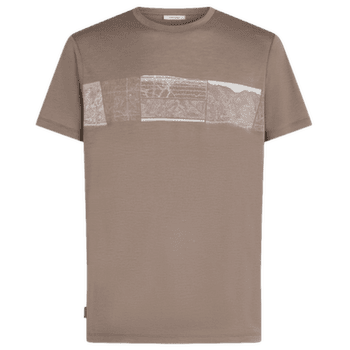 T-shirt a manches courtes Icebreaker Merino 150 Tech Lite SS Tee Elevation Line Men PORCINI