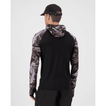 T-shirt a manches longues Mons Royale Temple Merino Long Sleeve Hood Men Rock Camo/Black