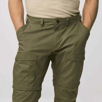 Pantalons Fjällräven ABISKO HYBRID TRAIL TROUSERS ZIP-OFF MEN Laurel Green