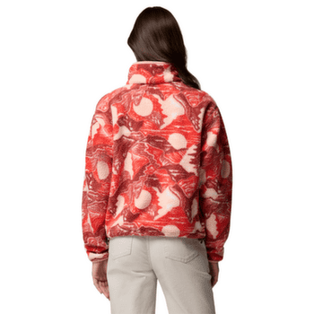 Sweat-shirt Columbia Helvetia™ II Printed Cropped Half Snap Women Poppy Red, Sunscape 606