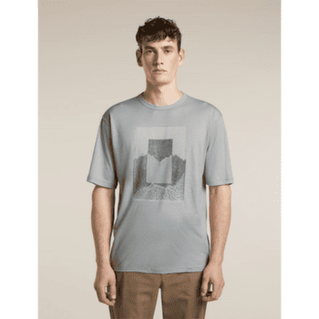 T-shirt a manches courtes Icebreaker Merino 150 Tech Lite SS Relaxed Tee Mountain Shift Men Midnight Navy