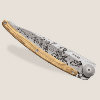 Couteau Deejo Tattoo olive wood Tour de France Bunch