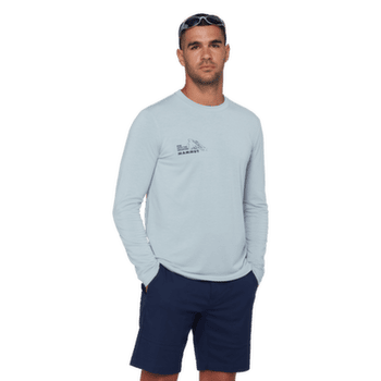 T-shirt a manches longues Mammut MOUTAIN LONGSLEEVE T-SHIRT MEN BLUEMLISALPHORN nebla