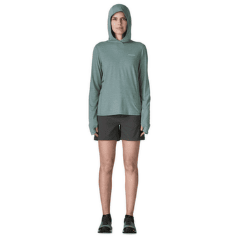 T-shirt a manches longues Patagonia Cap Cool Sun Hoody Peak Visions Women Nouveau Green - Blue Sage X-Dye