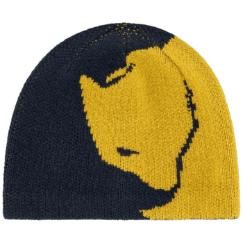 Casquettes Fjällräven Bergtagen Jacquard Beanie Dark Navy-Mustard Yellow