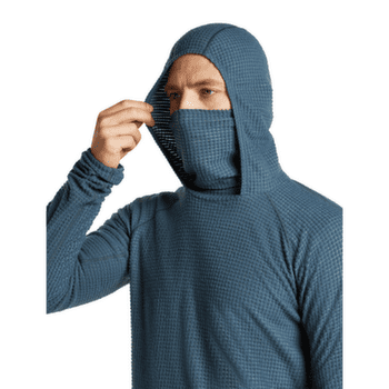 Sweat-shirt Icebreaker Merino 400 RealFleece™ Grid Blackridge Pullover Hoodie Men Abyss