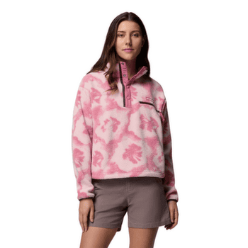Sweat-shirt Columbia Helvetia™ II Printed Cropped Half Snap Women Rosette, Sprayflower 661