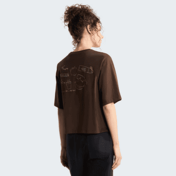 T-shirt a manches courtes The North Face HIKE PICNIC BOXY SHORT SLEEVE TEE-GRAPHIC WOMEN NMF DARK CHESTNUT