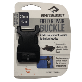 Boucle Sea to Summit Buckle 20 mm side release 1 PIN Black