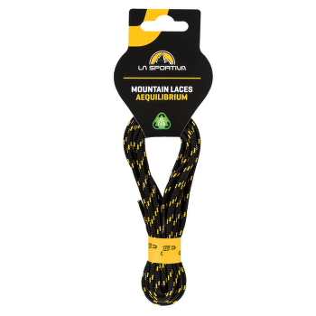 Lacets La Sportiva Mountain Aequilibrium Laces Black/Yellow