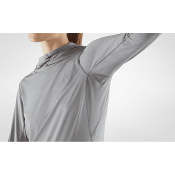 T-shirt a manches longues Fjällräven Abisko Sun-hoodie Women Port
