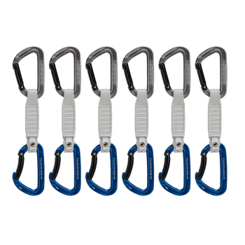 Ensemble Expreska Mammut Workhorse Keylock 12 cm 6-Pack Quickdraws Grey-Blue 33275