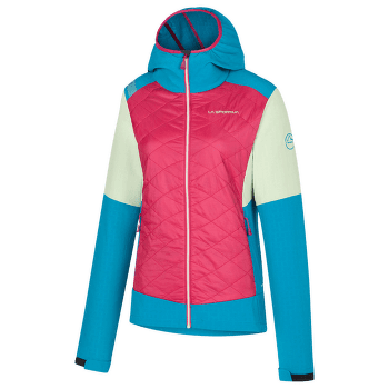 Veste La Sportiva KAP HYBRID HOODY Women Cerise/Crystal