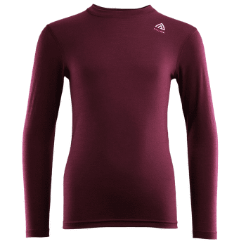 T-shirt a manches longues Aclima LightWool T-Shirt Crew Neck Zinfandel