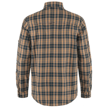 Chemises a manches longues Fjällräven Abisko Hike Shirt LS Men Dark Navy-Buckwheat Brown