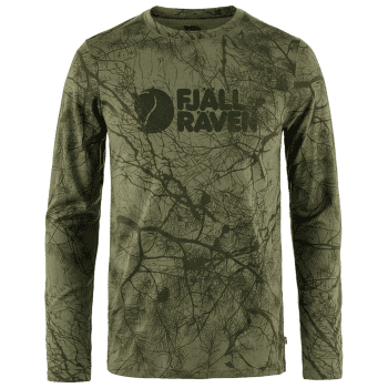 T-shirt a manches longues Fjällräven Värmland Wool LS Men Green Camo