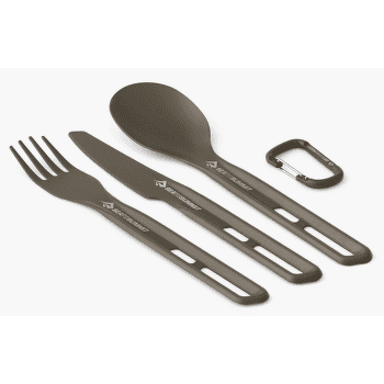 Couverts Sea to Summit Frontier UL Cutlery Set - [3 Piece] Aluminium Hard Anodised Grey