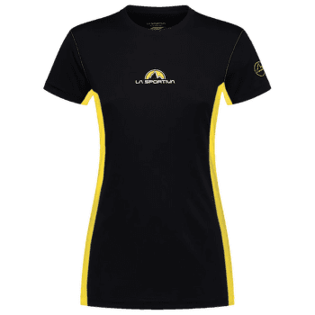 T-shirt a manches courtes La Sportiva PROMO TEE Women Black/Yellow