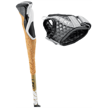 Trou Leki Cross Trail TA white-goldbrown-black