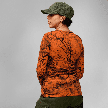 T-shirt a manches longues Fjällräven Värmland Wool LS Women Green Camo